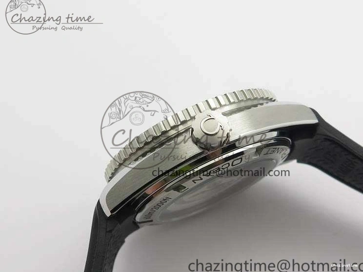 0119 Planet Ocean Pro Ceramic Bezel 45mm 1:1 OMF Best Edition On Rubber Strap A8500 (Black Balance Wheel) MoistureWicking 8136